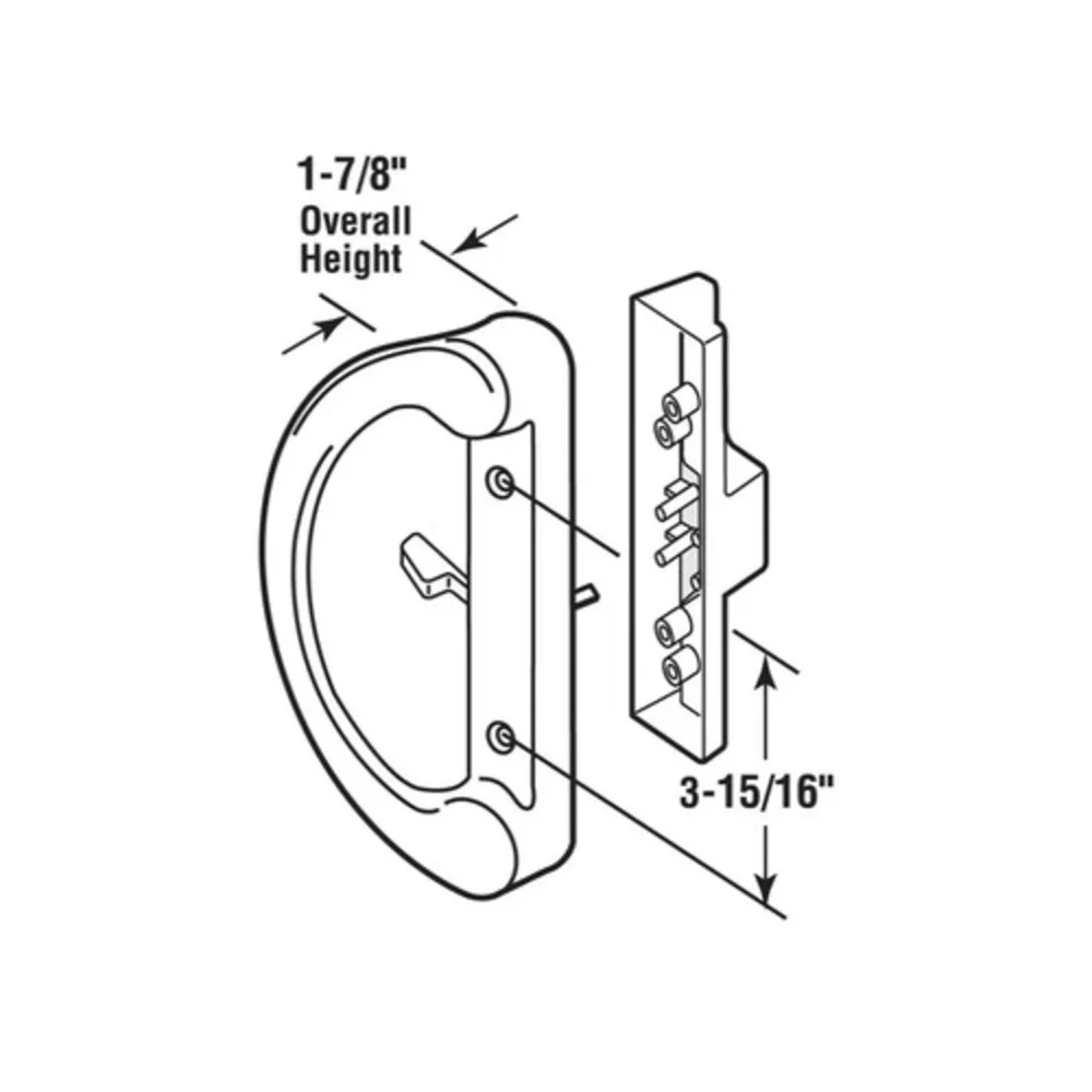 Prime-Line Products‎ C 1225 Sliding glass Patio door Handle White (2a2)